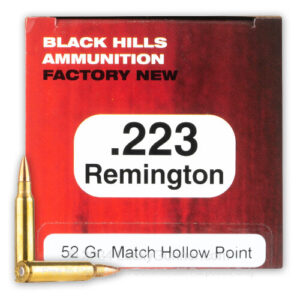 Black Hills 223 Rem 52gr Match HP Ammo - 50rds