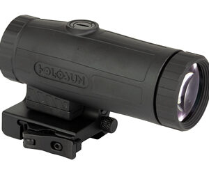 Holosun HM3X Magnifier 3x Power 28 Objective1/3 Riser Switch to Side QD Mount Aluminum Housing- Black Anodized