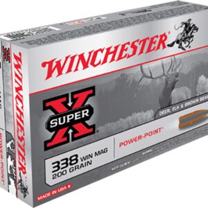 Winchester Power-Point 338 Win Mag 200gr Power Point Ammo - 20rd