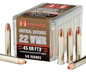 Hornady 22 WMR Critical Defense 45 Grain FTX Polytip Ammo