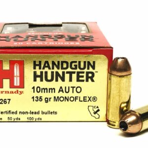 Hornady Handgun Hunter 10mm Auto 135gr MonoFlex Ammo - 20rds