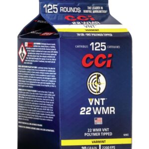 CCI VNT 22 WMR 30gr Polymer Tipped Ammo - 125rds