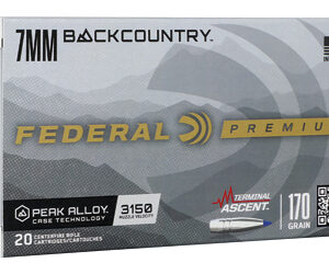 Federal Premium Backcountry 7MM 170gr Terminal Ascent Ammo - 20rd